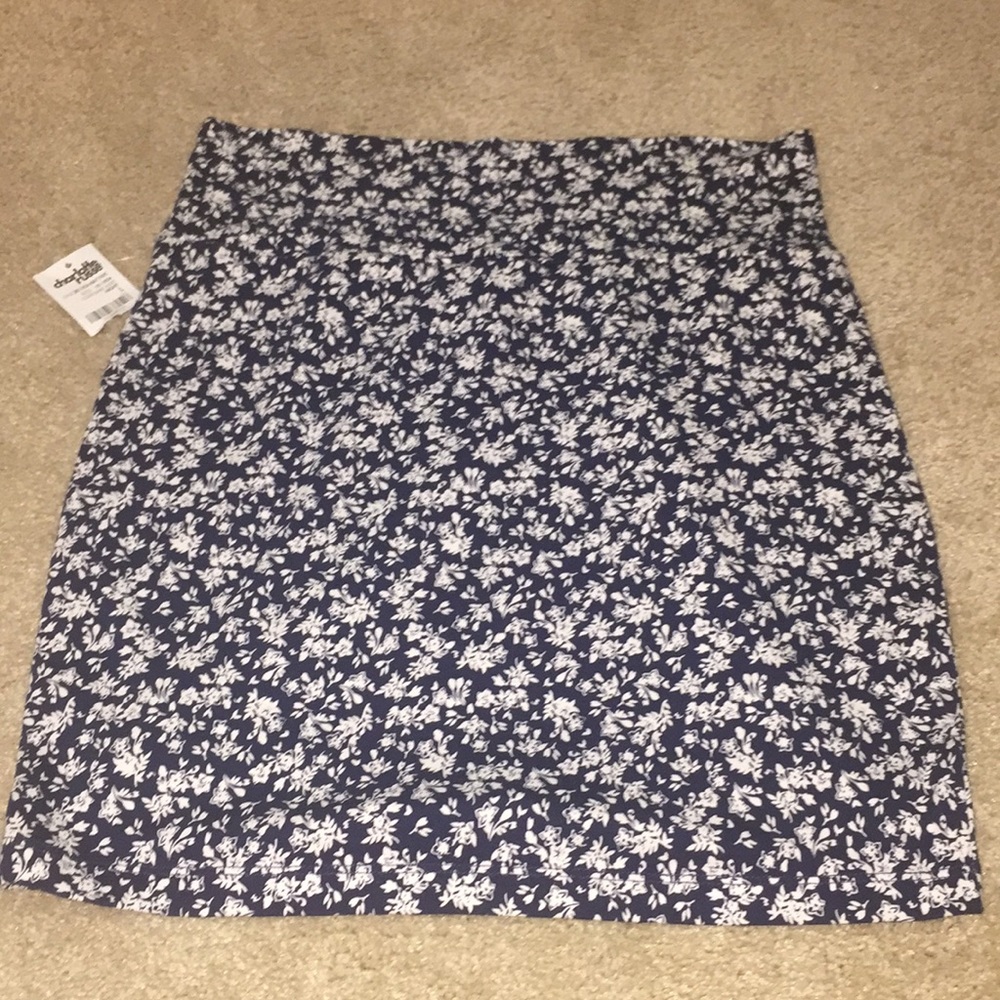 Charlotte Russe Flowered mini skirt
